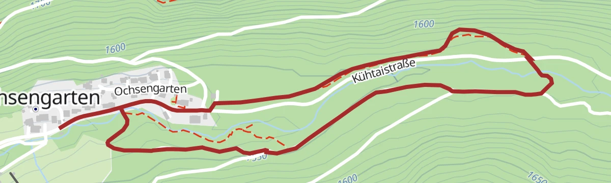 Route map: Schatzsuche Dorfrunde Ochsengarten